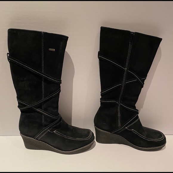 ARTICA All suede black high boots - Picture 2 of 9